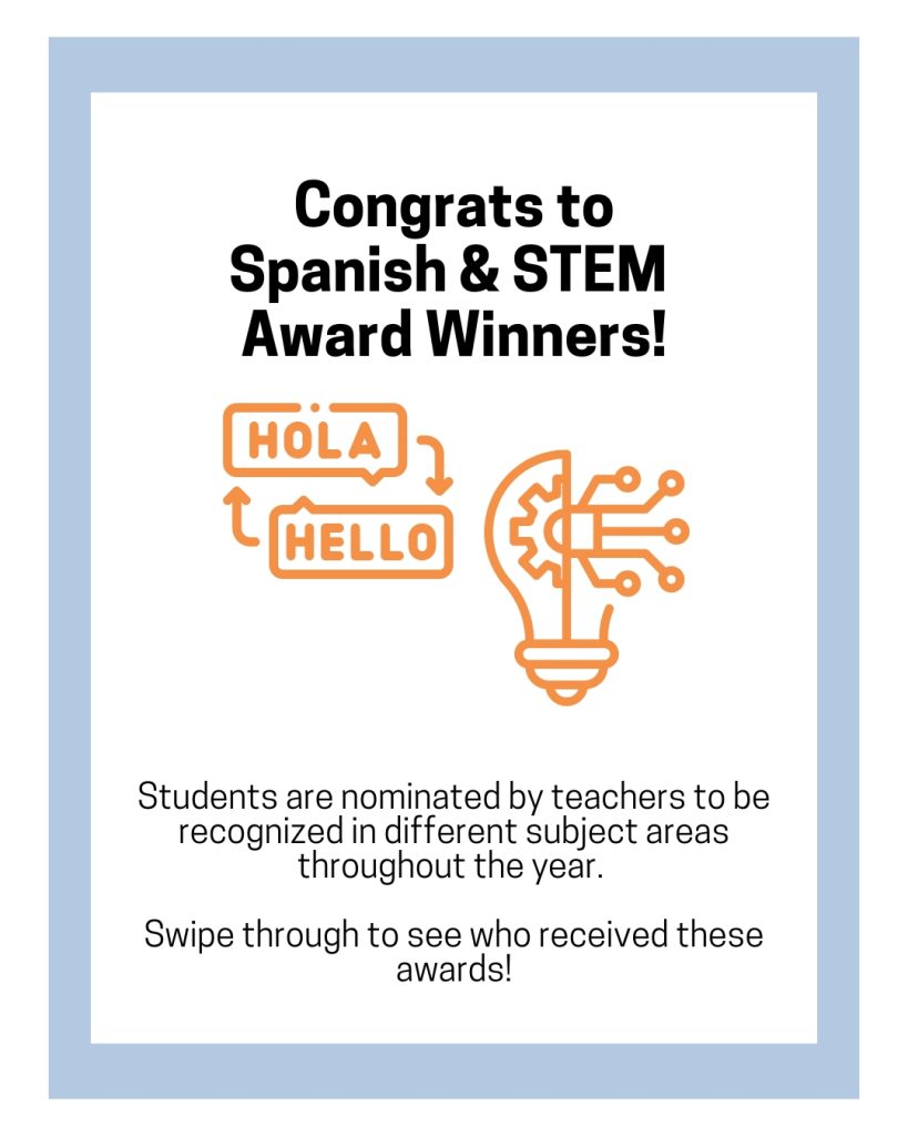 Congrats to Our Spanish + STEM Award Winners